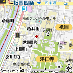 京都府京都市東山区博多町61周辺の地図
