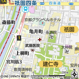 京都府京都市東山区博多町61周辺の地図