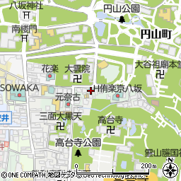 レンタルきもの岡本　祇園店周辺の地図