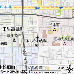 京都府京都市中京区壬生高樋町46-21周辺の地図