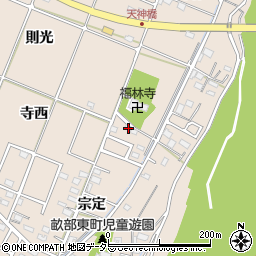 愛知県豊田市畝部東町（寺西）周辺の地図