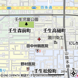 京都府京都市中京区壬生高樋町65-8周辺の地図
