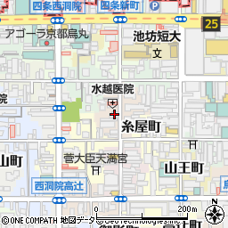 京都府京都市下京区船鉾町周辺の地図