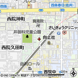 京都府京都市右京区西院松井町2-2周辺の地図