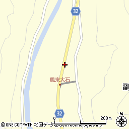 愛知県新城市副川（土林）周辺の地図