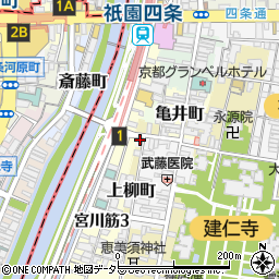 京都府京都市東山区博多町109周辺の地図
