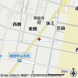愛知県豊田市福受町（道下）周辺の地図