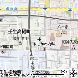 京都府京都市中京区壬生高樋町52周辺の地図