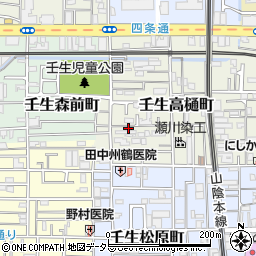 京都府京都市中京区壬生高樋町65-54周辺の地図