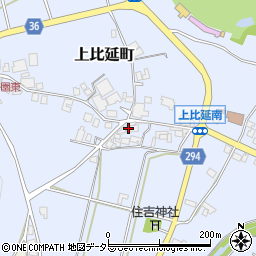 兵庫県西脇市上比延町227周辺の地図