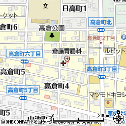 愛知県刈谷市高倉町周辺の地図