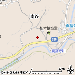 愛知県岡崎市真福寺町南谷周辺の地図