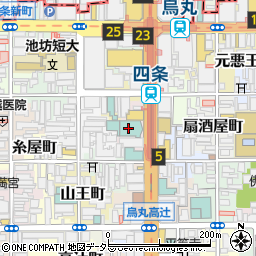 からすま京都ホテル周辺の地図