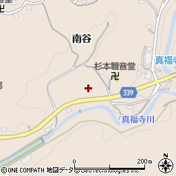 愛知県岡崎市真福寺町（南谷）周辺の地図