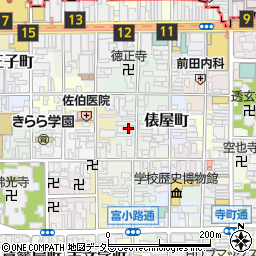 京都府京都市下京区塗師屋町周辺の地図