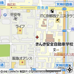 京都府京都市右京区西院西貝川町65-7周辺の地図