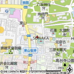 京都府京都市東山区清井町周辺の地図