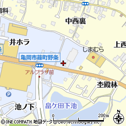京都府亀岡市篠町野条上又19周辺の地図