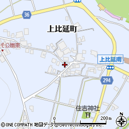 兵庫県西脇市上比延町225周辺の地図