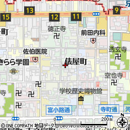 京都府京都市下京区塗師屋町93周辺の地図