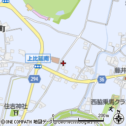 兵庫県西脇市上比延町1664周辺の地図