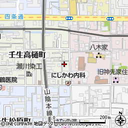 京都府京都市中京区壬生高樋町46-8周辺の地図