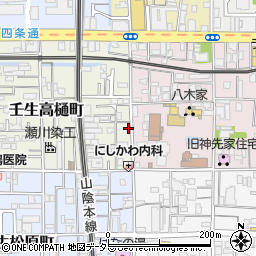 京都府京都市中京区壬生高樋町46-3周辺の地図