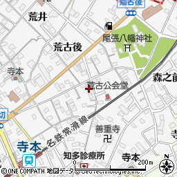 愛知県知多市八幡蔵池3周辺の地図