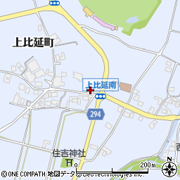兵庫県西脇市上比延町188周辺の地図