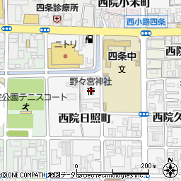 野々宮神社周辺の地図
