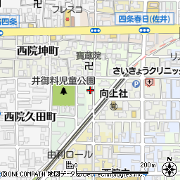 京都府京都市右京区西院松井町2-1周辺の地図