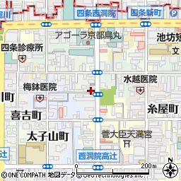 京都府京都市下京区綾西洞院町周辺の地図