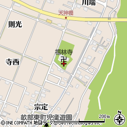 愛知県豊田市畝部東町寺裏周辺の地図