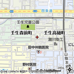 京都府京都市中京区壬生高樋町36周辺の地図