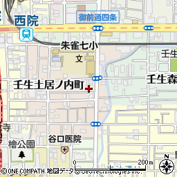 京都府京都市中京区壬生東土居ノ内町17周辺の地図
