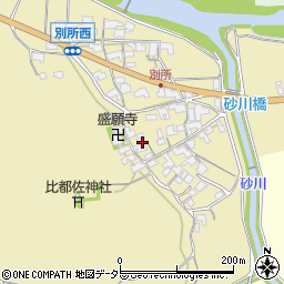 滋賀県蒲生郡日野町別所周辺の地図