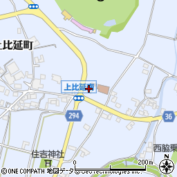 兵庫県西脇市上比延町1624周辺の地図