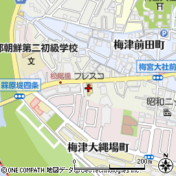 フレスコ梅津店周辺の地図