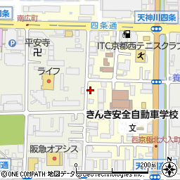 京都府京都市右京区西院西貝川町66-4周辺の地図