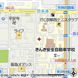 京都府京都市右京区西院西貝川町66-8周辺の地図