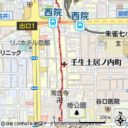 京都府京都市中京区壬生西土居ノ内町9周辺の地図