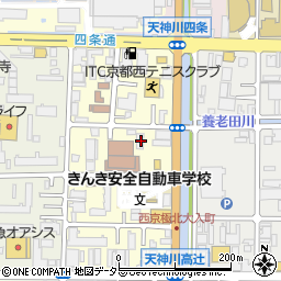 京都府京都市右京区西院西貝川町58-1周辺の地図