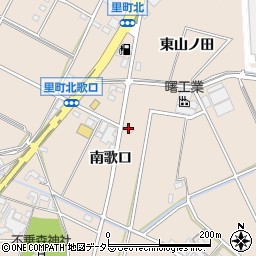 愛知県安城市里町（南歌口）周辺の地図