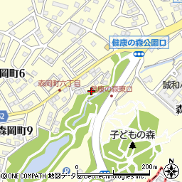 愛知県大府市森岡町周辺の地図