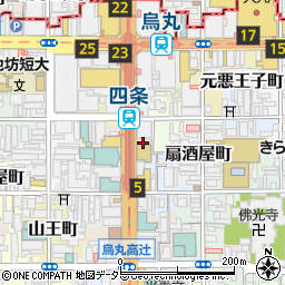 亀屋権八 烏丸店周辺の地図