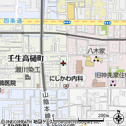 京都府京都市中京区壬生高樋町46-18周辺の地図