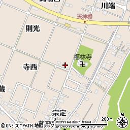 愛知県豊田市畝部東町則光周辺の地図