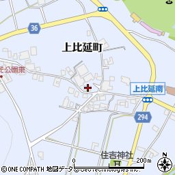 兵庫県西脇市上比延町220周辺の地図