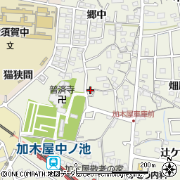 愛知県東海市加木屋町西御門周辺の地図
