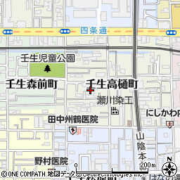 京都府京都市中京区壬生高樋町39周辺の地図